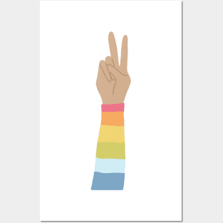 Rainbow Peace Love Wins Posters and Art